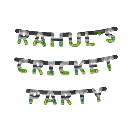 Personalized Cricket Theme Alphabet Banner | Individual Letters | Use for Any Occasion